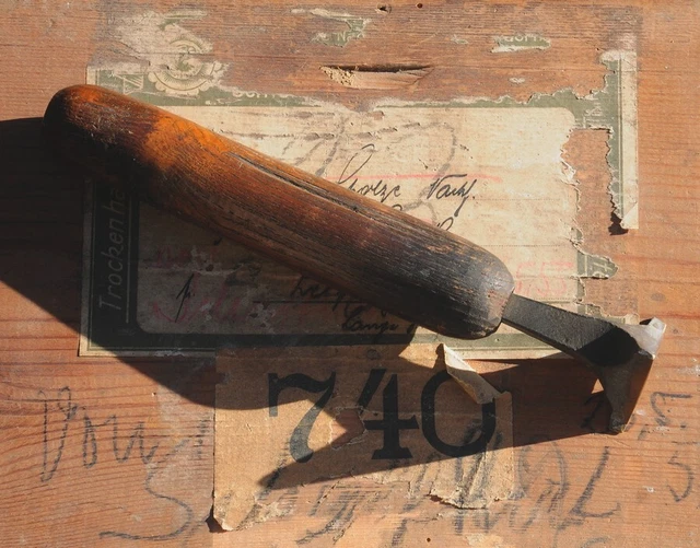 Buchstabe "A" Vergoldestempel Initial Prägestempel Messing Buchbinder Werkzeug ! 2
