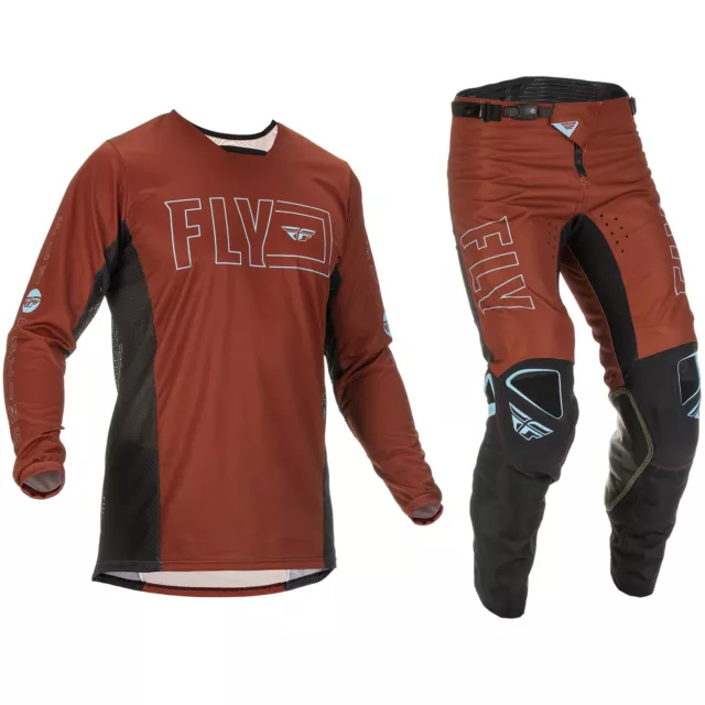 Fly Racing Motocross Mx Kit Pants Jersey Kinetic Fuel - Rust / Black