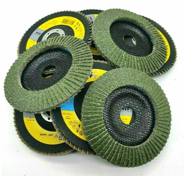 BOXTEC Fächerscheiben 125mm Blau - Profi Schleifscheiben Für Edelstahl & Metall