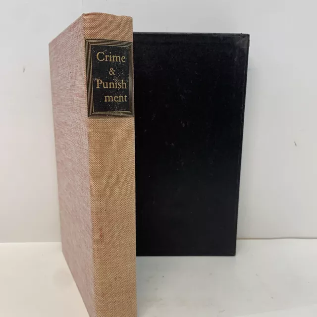 Crime and Punishment by Fydor Dostoevsky - 1938 Heritage Press - Slipcase