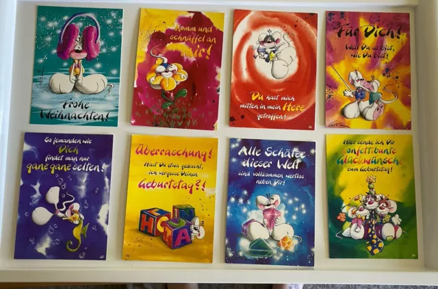 Diddl die Springmaus Maus Postkarte Sammlung Set Konvolut Postkarten 90er Jahre