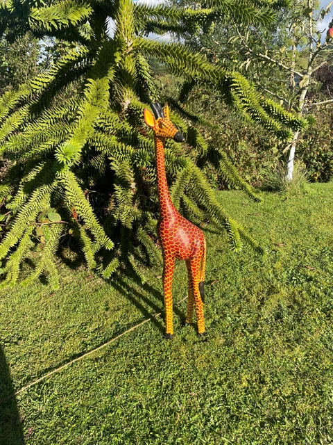 6ft deals wooden giraffe