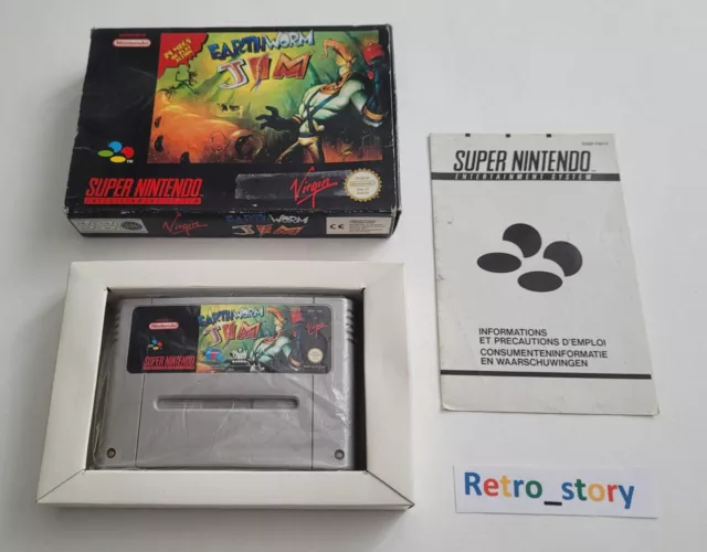 Super Nintendo SNES - Earthworm Jim - PAL - FAH