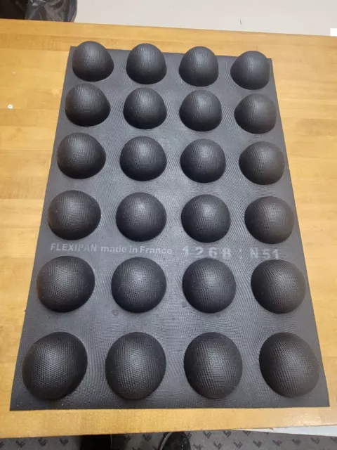 Sasa Demarle 15x23 Commercial Grade Silicone Dome Baking Mold. 24 Cavity.