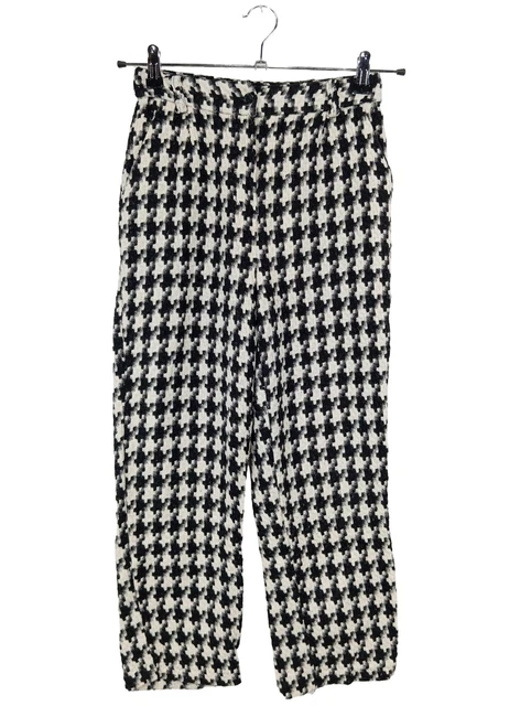 Pantalon Jersey H&M Femme Taille 36 - Noir-gris Clair - Taille Haute - Occasion Très Bon état