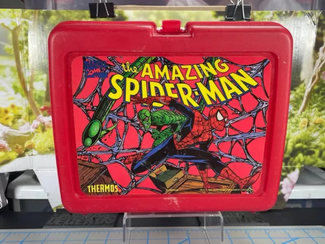 Vintage The Amazing Spiderman Thermos 1990 Great Condition