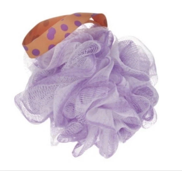 2 EXFOLIATING SHOWER Loofahs Mesh Poufs SPA Bath Sponges Lufa for Body