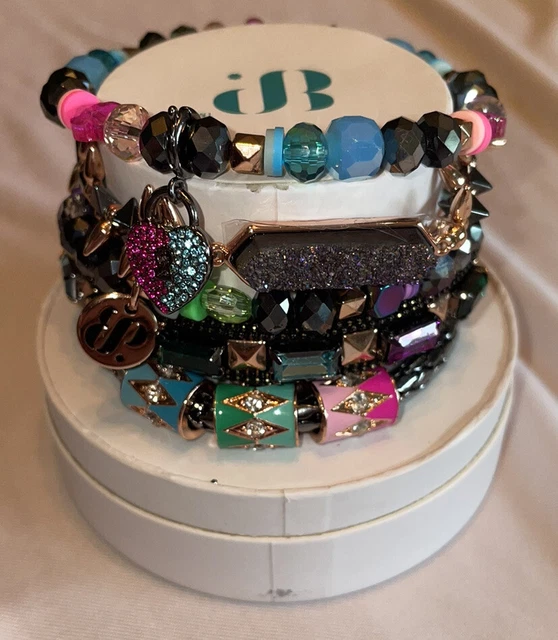 ✨RARE ✨Bomb Party Rbp6288 Halloween Stack 23 The Harley To His Joker 5 Bracelets