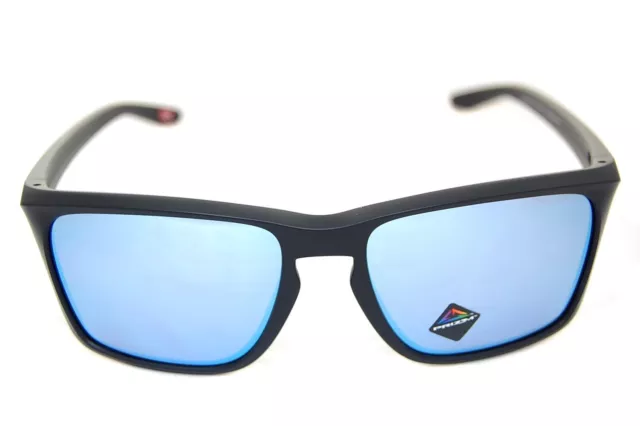 Oakley Sylas Polarisé 9448-27 Hommes Soleil Noir Mat Prizm Profond Eau Bleu 2