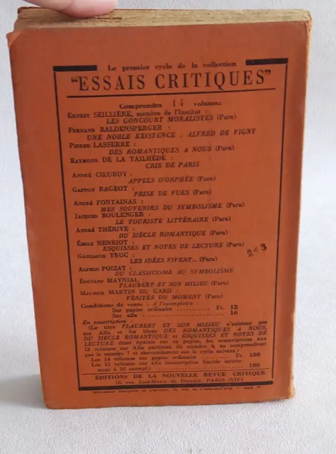 APPELS D'ORPHEE André Coeuroy Essai critique Musique et littérature comparées 3