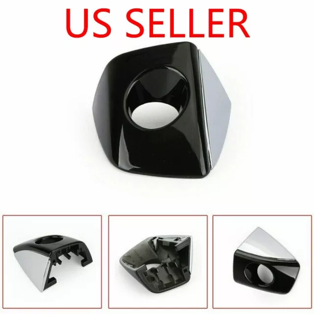 Silver+Black Front Left Cap Door Handle Key Hole Cover Fit For AUDI A6 A7 E