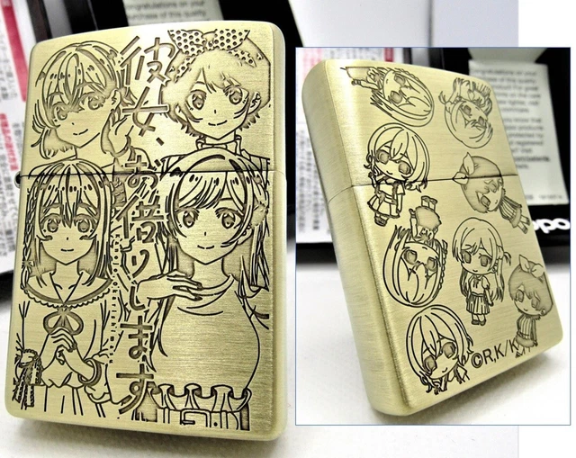 Rent A Girlfriend Chizuru Mami Ruka Brass Zippo 2020 MIB Rare