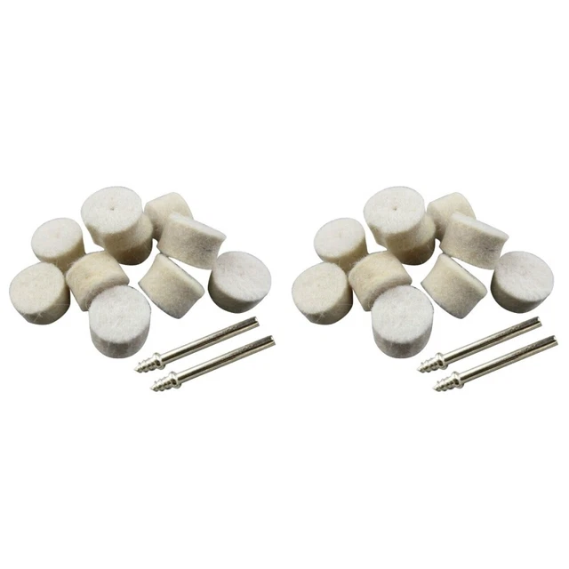 2pcs 102 in 1 Abrasive Wool Wheels Buffing Polishing Wheel Set For Beauty