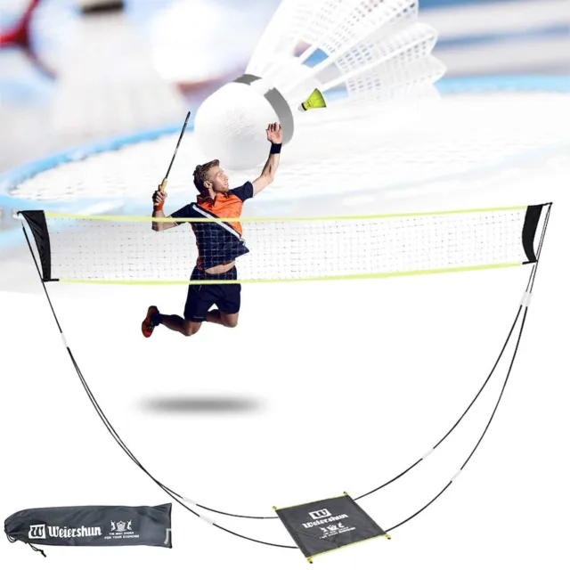 Portable Badminton Net with Stand Carry Bag Folding For Outdoor/Indoor Court