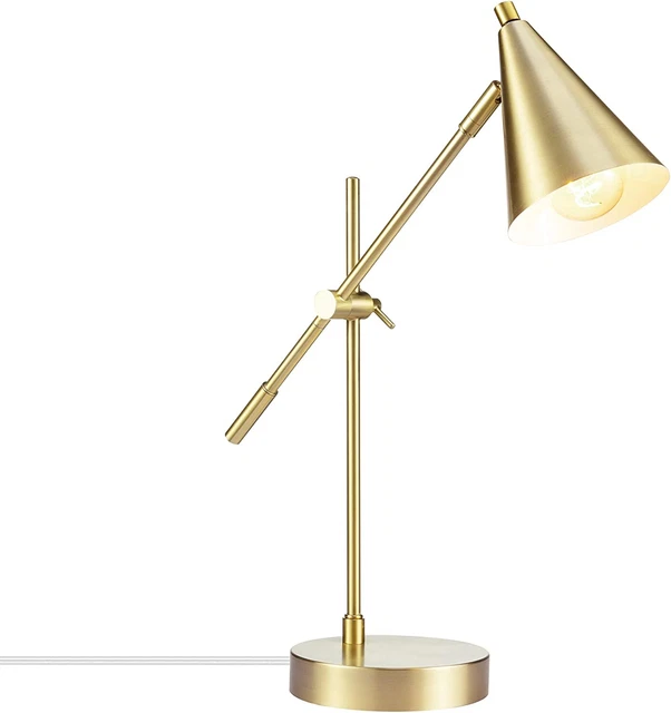 Desk Lamp Adjustable Height Balance Arm Rotary Switch on Shade Home Décor