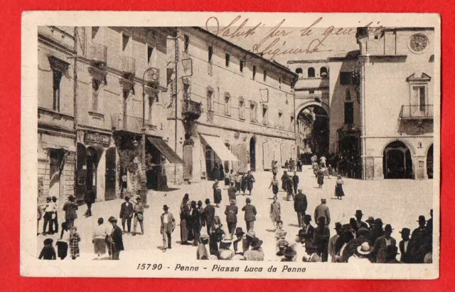 PENNE -PIAZZA LUCA DA PENNE- vg 1923 -PESCARA