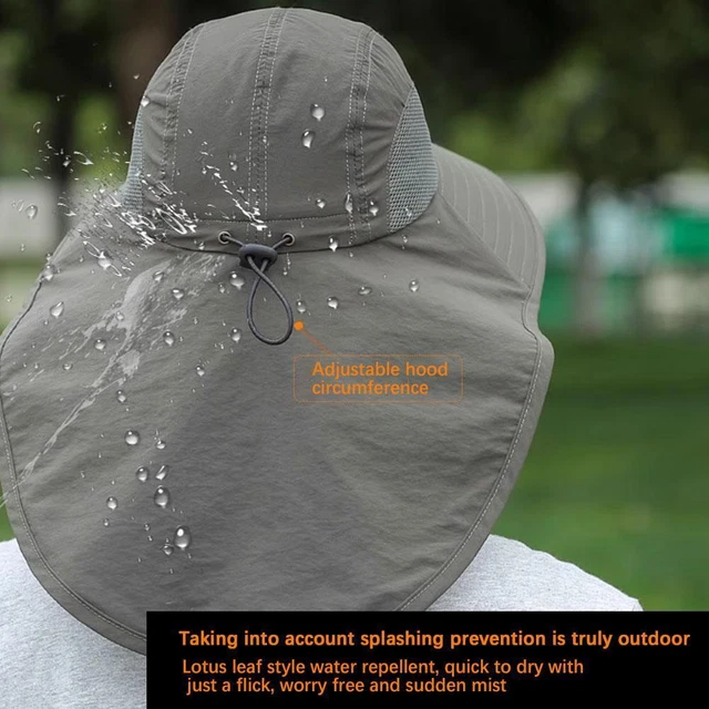 Cappelli da pesca 2023 tesa larga protezione cappello da sole uomo/donna impermeabili secchio V3L9