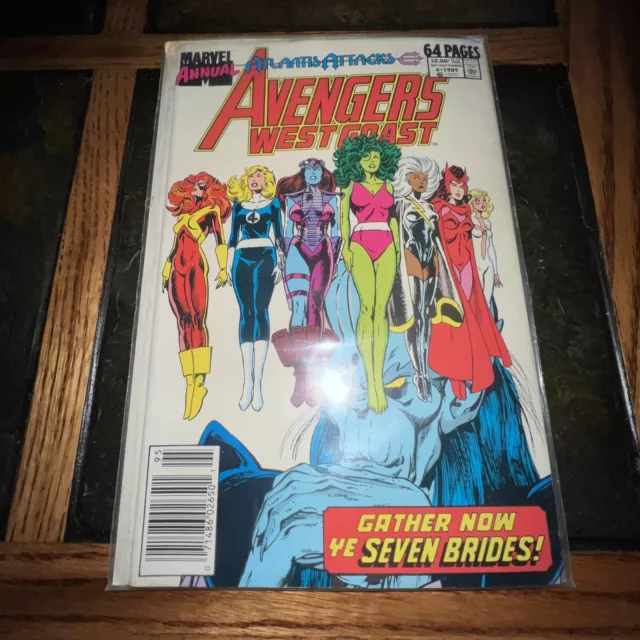 AVENGERS WEST COAST Annual #4 Atlantis Attacks She-Hulk
