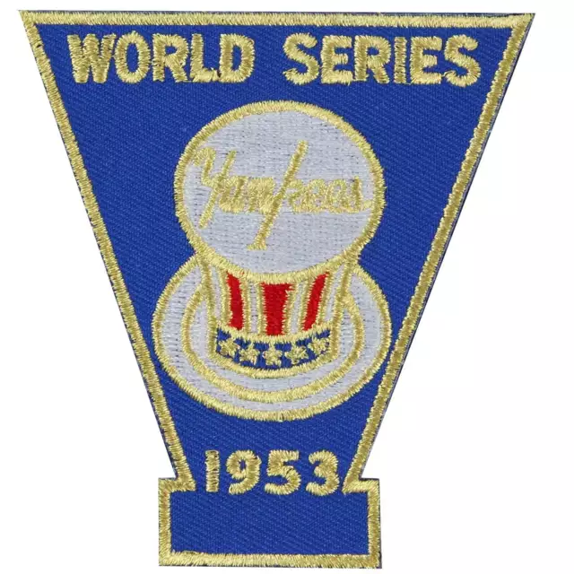 1953 New York Yankees World Series MLB Champions Sleeve Patch Jersey Logo