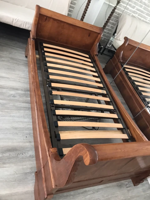 Lit Bateau En Merisier – Taille Full – Bois – D’occasion
