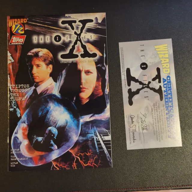 The X-Files Wizard #1/2 With Coa Hi Grade Topps Reboot Coming! 1996