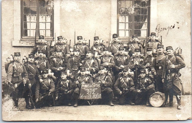 54 NANCY - CARTE PHOTO - groupe de soldats du 37e