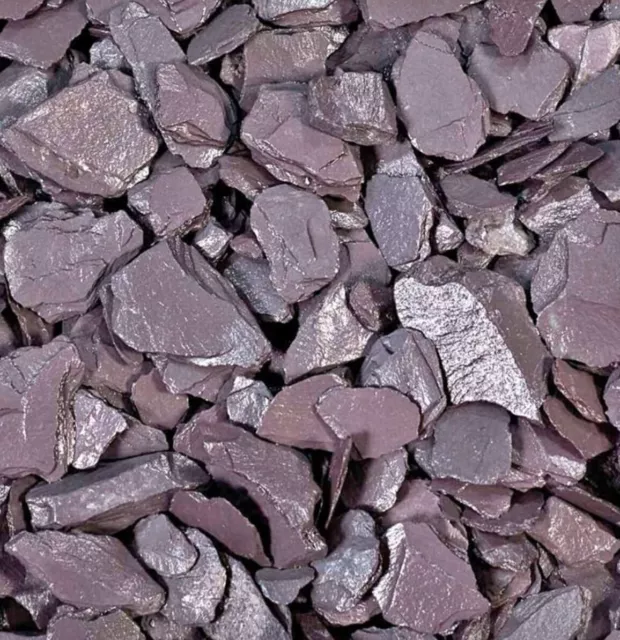 Plum Slate 20mm Decorative Chippings For Driveways Paths-Garden-Aggregate-20kg-