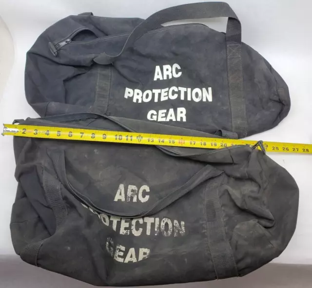 LOT OF 2  USED - "ARC PROTECTION GEAR" Duffle Bags Carrying Zipper Case (HR)