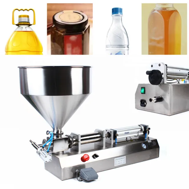 Liquid Paste Filling Machine 50-500ml Cream Cosmetic Pneumatic Liquid Filler