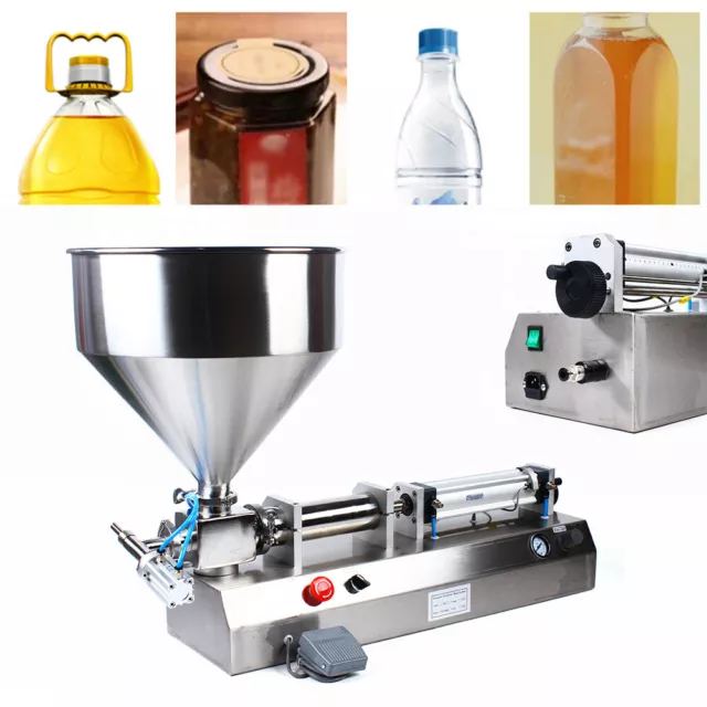 Single Head Semi Automatic Liquid Filling Machine Pneumatic Bottle Filler 500ml