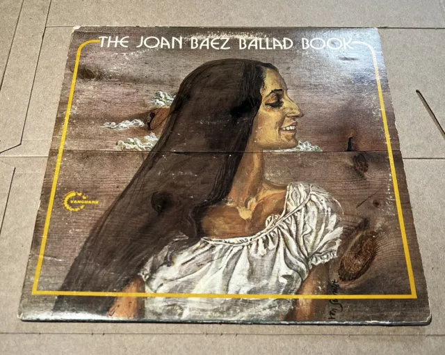 Joan Baez "Ballad Book" used Vinyl Complete 2LP Set $12.99 Taped Cover Repair
