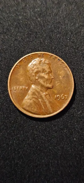 1967 Lincoln Cent, No Mint Mark - RARE Error "L" & "We Trust" on Rim & Thickness