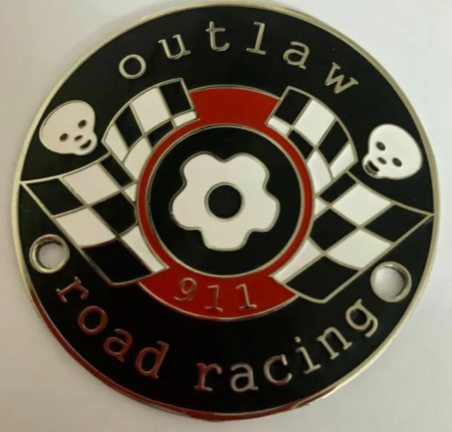Badge Voiture 911 Route Voiture de Course Grill Badge Emblème Logos Métal Email