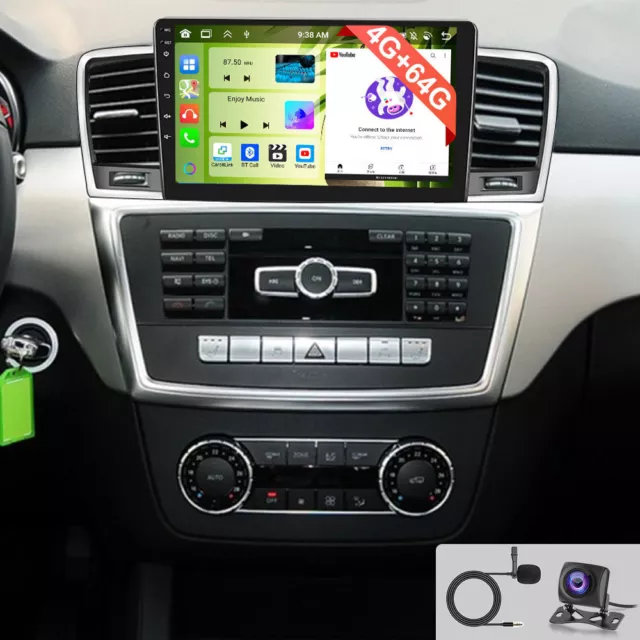 4+64G Carplay Autoradio Für Mercedes-Benz M-Klasse W166 ML 2011-2015 GPS DSP IPS