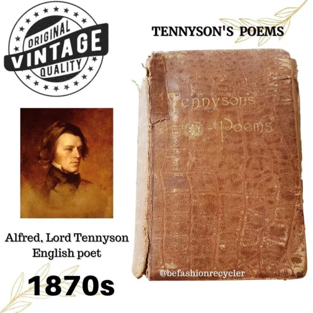 Antique Victorian Book 1860 - 1970 Alfred Tennyson Poems