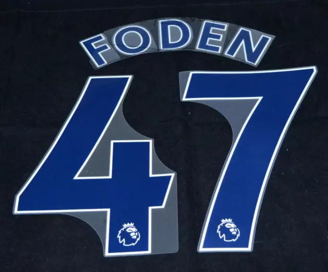 Official manchester City Foden 47 Premier League Name Set 2022/23 home