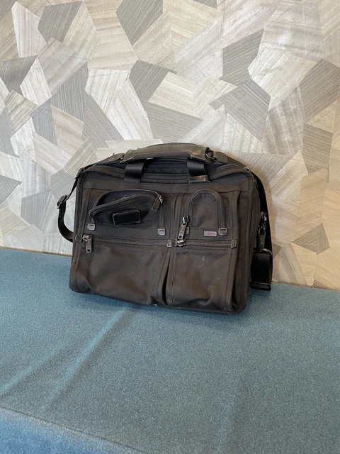 TUMI Alpha 2 T-Pass 26145 16in Expandable Laptop Briefcase - Black