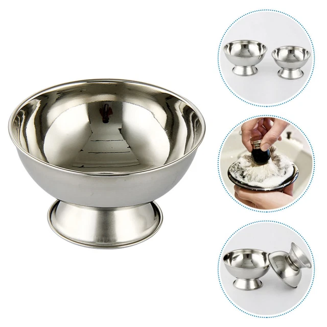 Rasage en acier inoxydable tasse rasage bol rasage réutilisable bol à rasage mas