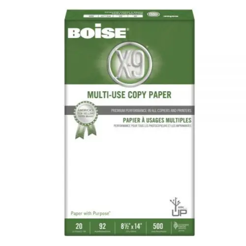 Boise Multi-Use Copy Paper X-9 8 1/2"x14" 500 Sheet (Ream) 20# 92 Brightness