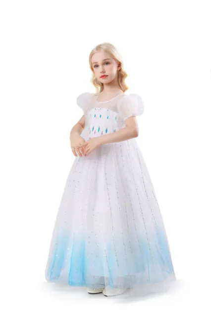 Abito elegante ELSA & ANNA® ragazza regina delle nevi abito principessa costume Halloween EL2102 11