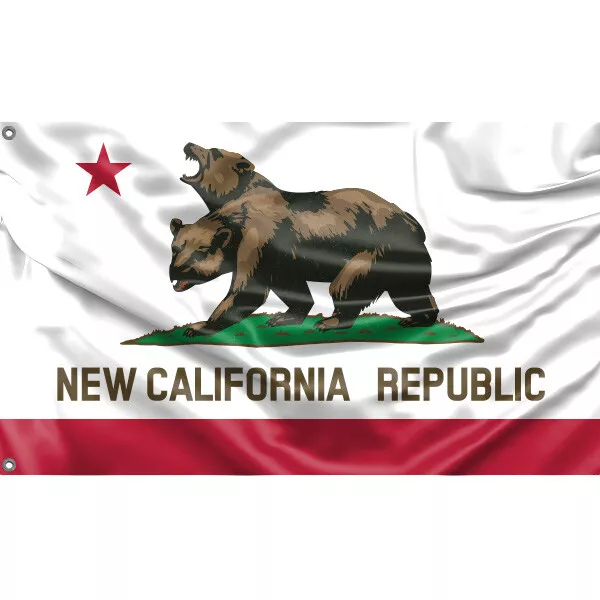 New California Republic, Fallout Flag Unique Design 3x5 Ft / 90x150 cm EU Made