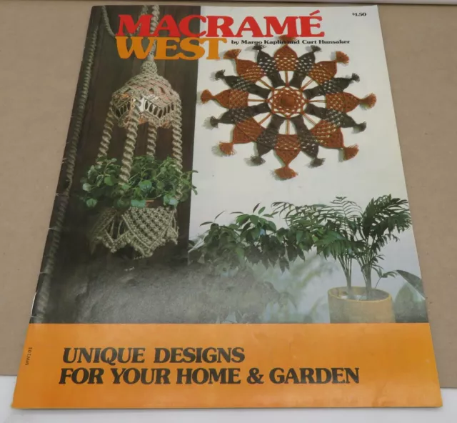 Folleto de patrón oeste Macrame 1975