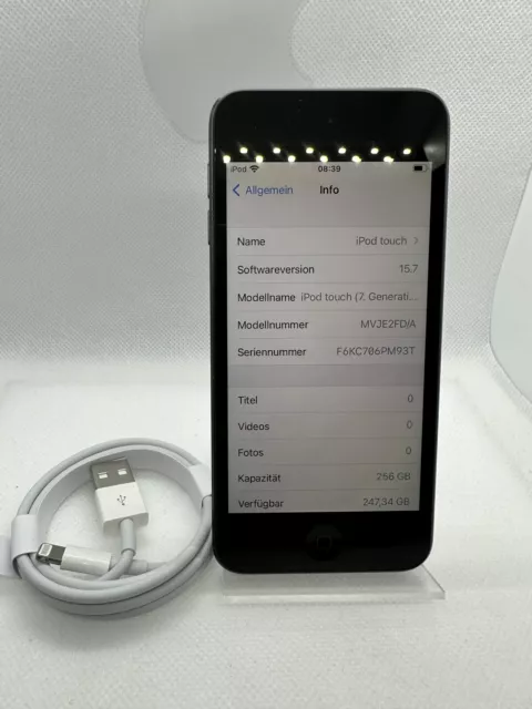 Apple iPod Touch 7. Génération 7G (256GB) Spacegrau Gris Collectors comme Neuf 2