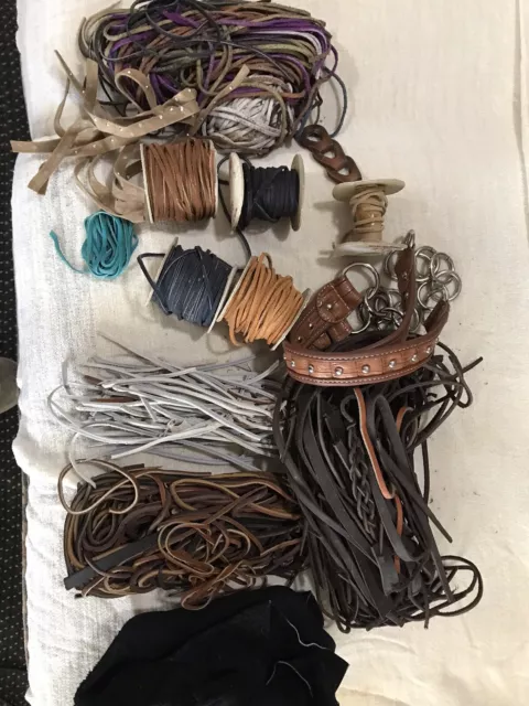 Leather Strips And Lacings For Leather Crafts