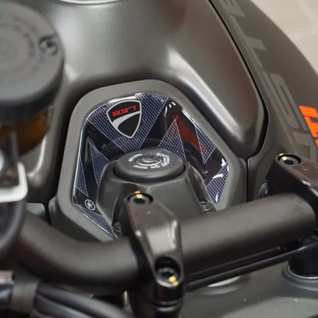 Adesivo 3D Protezione Zona Chiave Compatibile con Moto Ducati Monster 937 2021