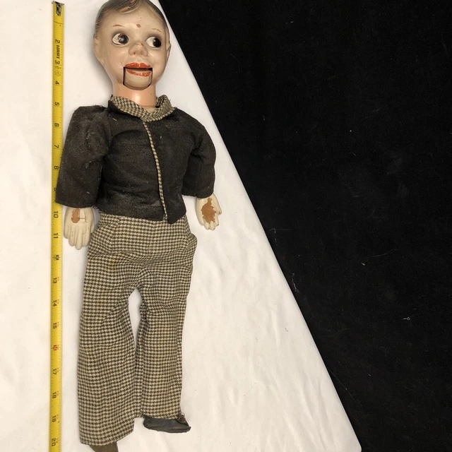 RARE ANTIQUE 22 inch Vintage Charlie McCarthy Ventriloquist Dummy