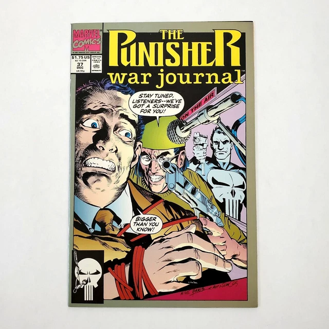 Punisher War Journal #37 (1988 Series) Direct Vol. 1 Marvel Comic Book Dec 1991