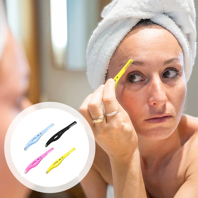 4 stücke Multifunktions Augenbraue Tweezers Handheld Augenbraue Clip Werkzeuge F