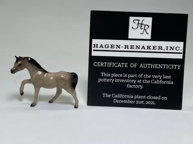 Hagen Renaker #72 452 Miniatures Small Mare Grey NOS Last of the Factory Stock