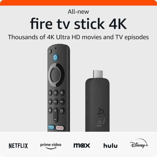 The all-new Fire TV Stick 4K streaming device, over 1.5 million movies & shows